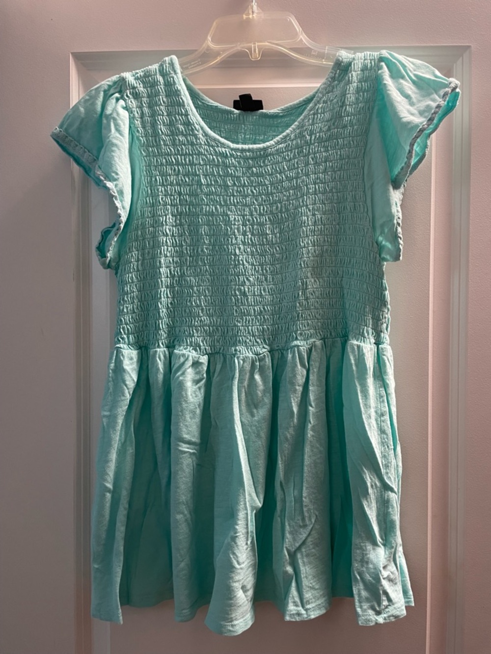 torrid Mint Smocked Top